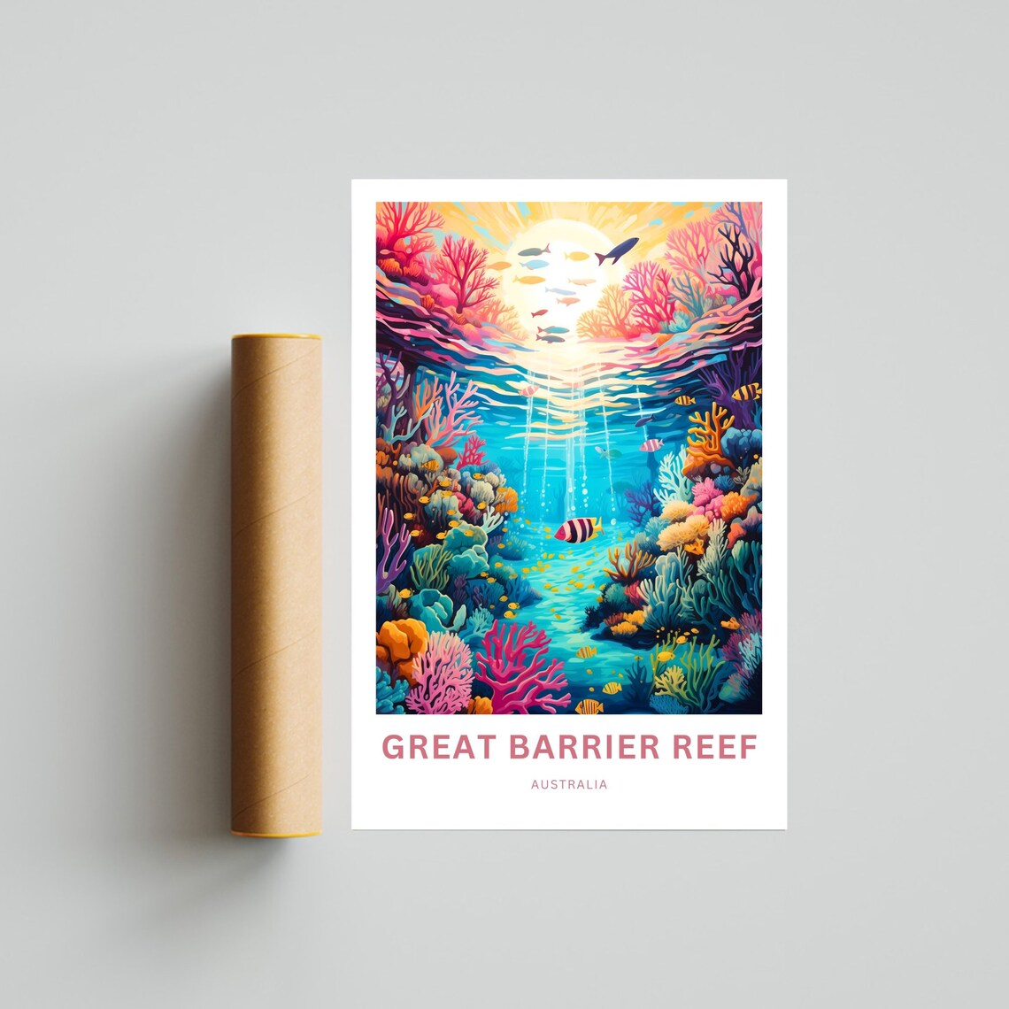 Great Barrier Reef Australia Gift Travel Poster - Image 4
