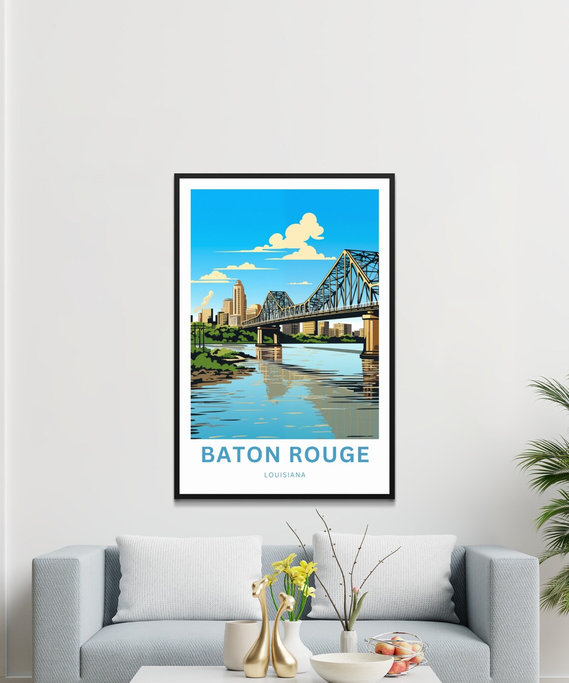 Baton Rouge Travel Poster, Louisiana Wall Art - Image 3