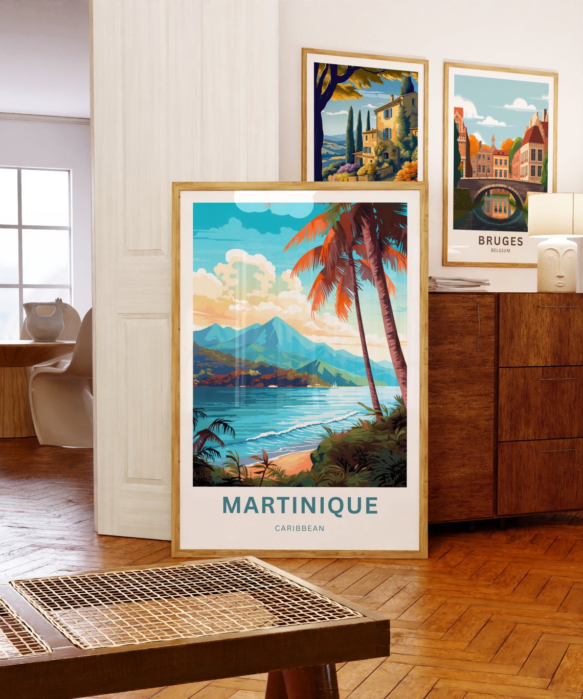 Martinique Travel Print Martinique Poster Caribbean Wall Art Framed Present Gift Caribbean Present - Image 5