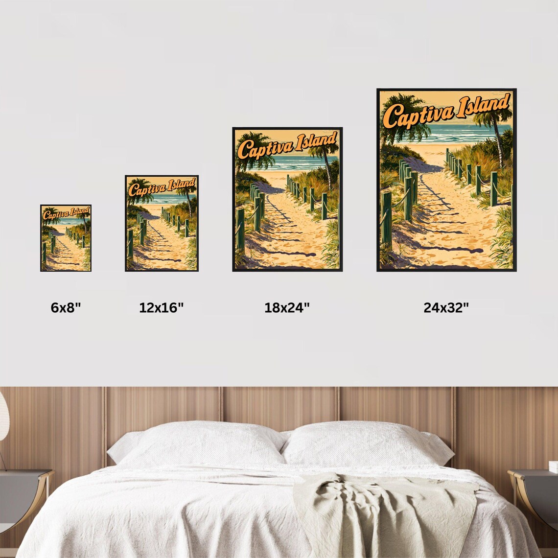 Captiva Island Vintage Travel Poster, Florida Travel Poster - Image 3