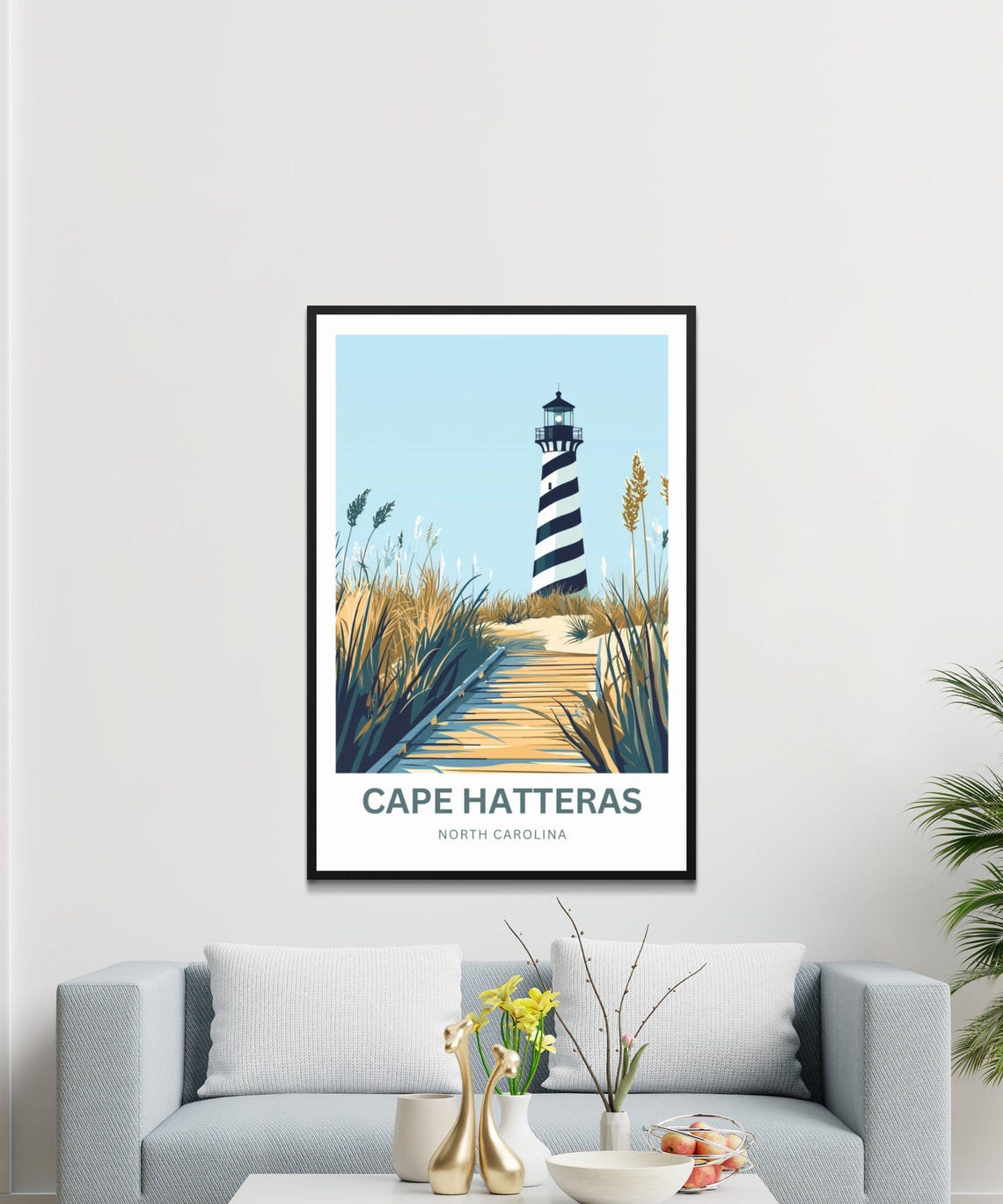 Cape Hatteras North Carolina Lighthouse Dune Boardwalk Travel Poster - Image 4