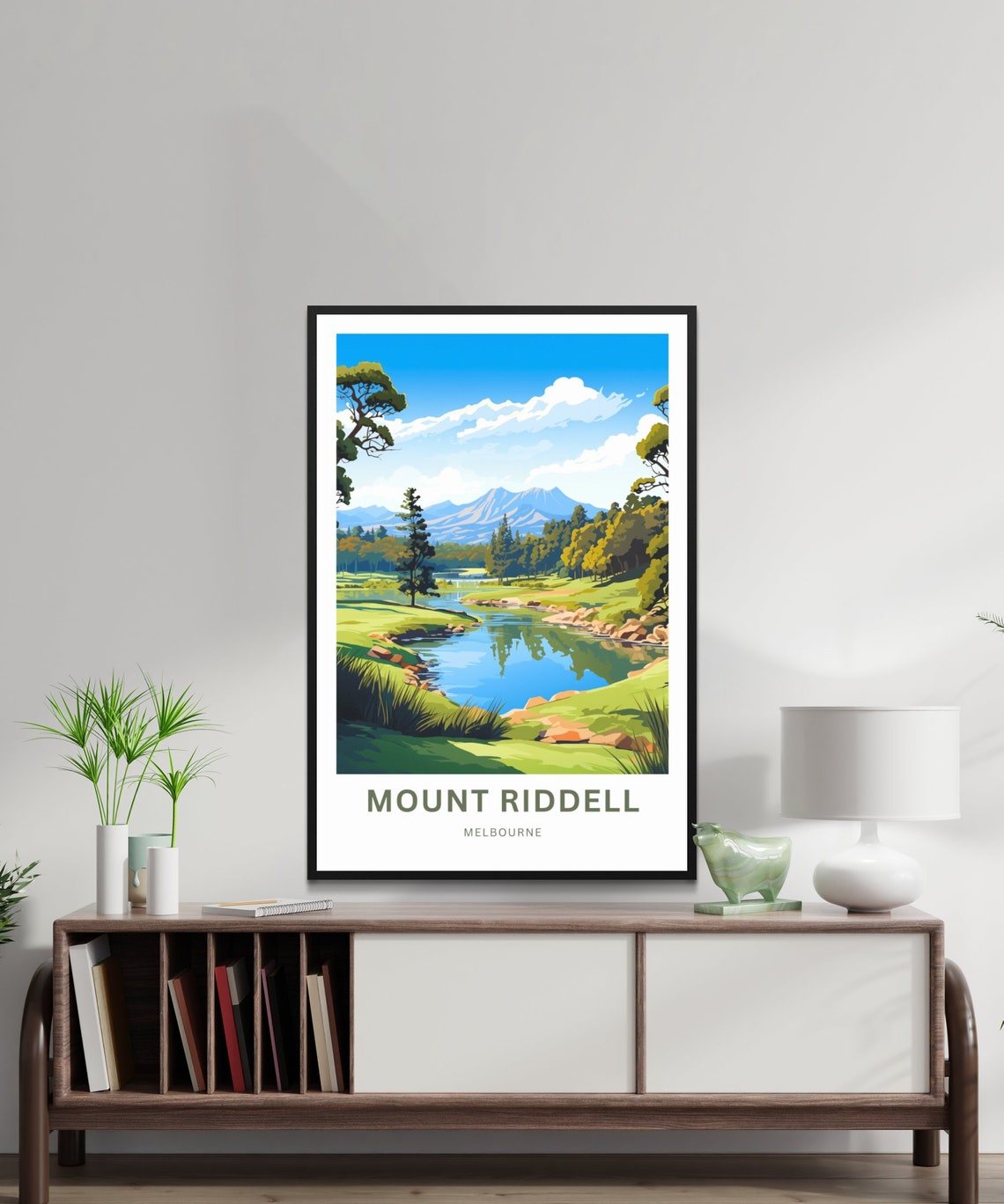 Mount Riddell Melbourne River Valley Pine Forest Travel Poster - Image 2