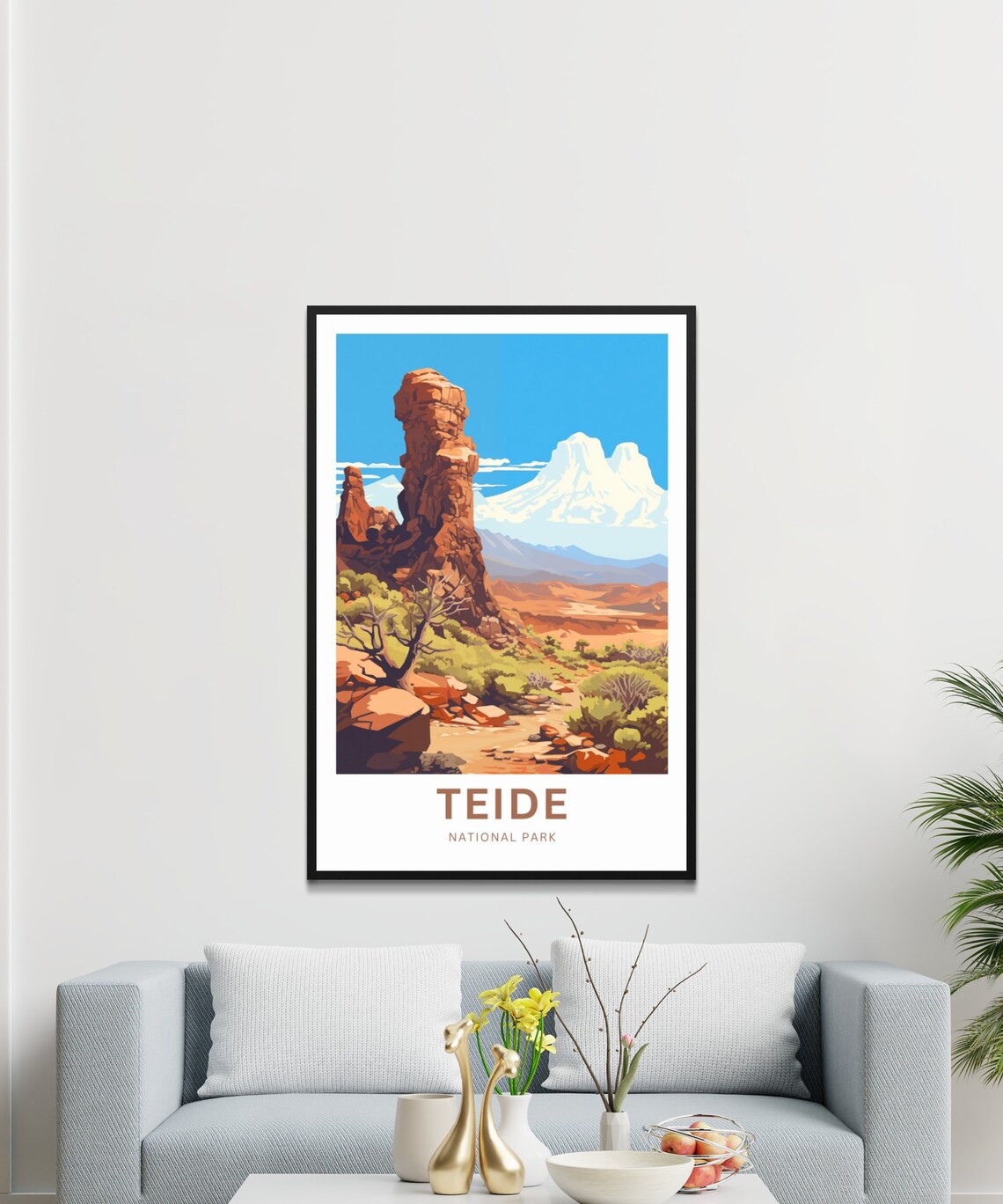 Personalized Teide National Park Tenerife Volcano Travel Poster - Image 3