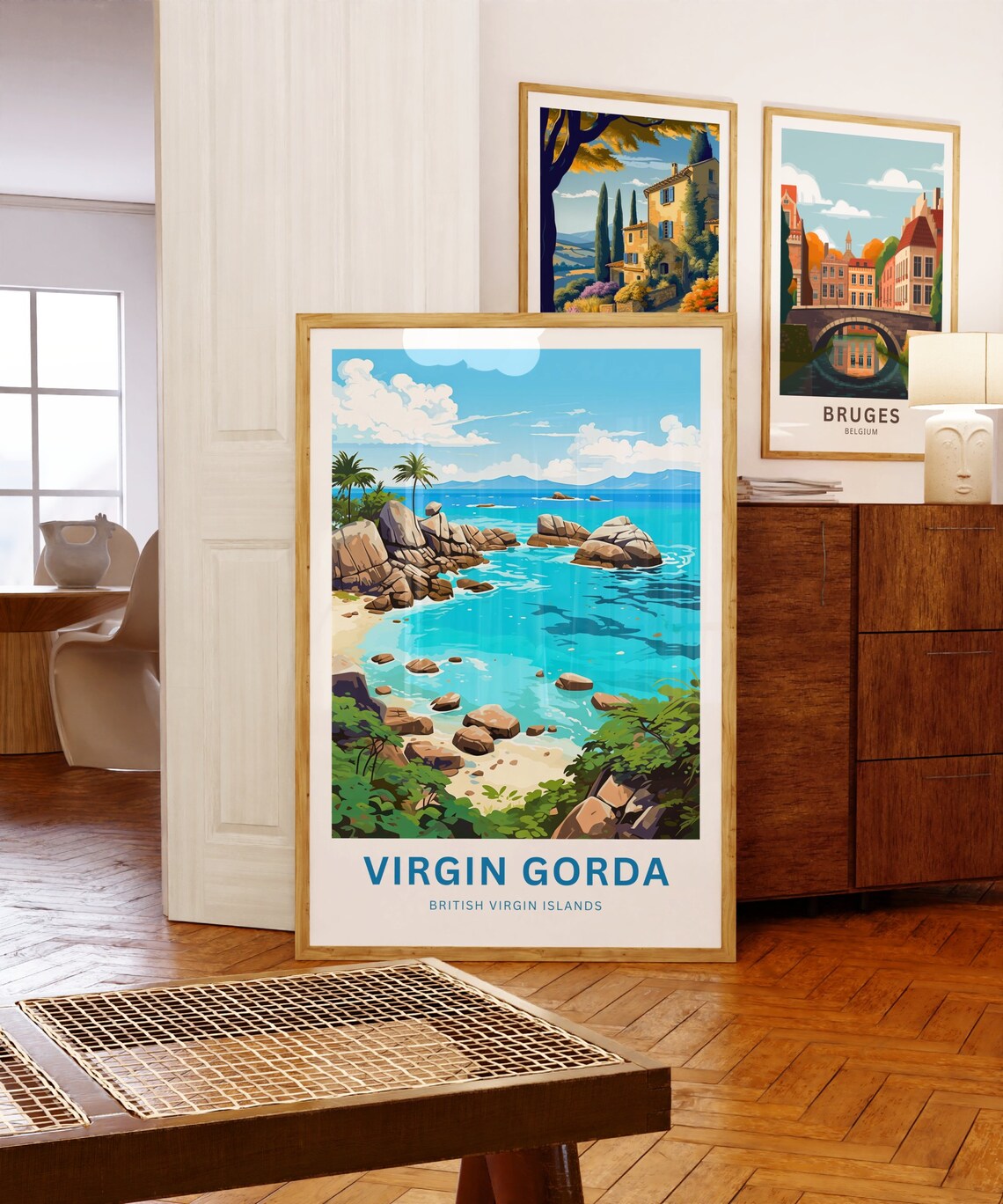 Virgin Gorda British Virgin Islands Rocky Cove Beach Paradise Poster - Image 5