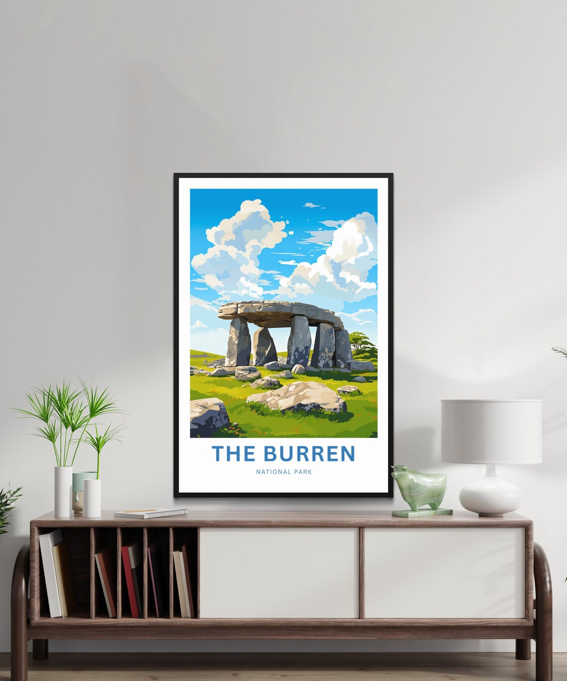The Burren Ireland Dolmen Stone Personalized Travel Gift Poster - Image 2
