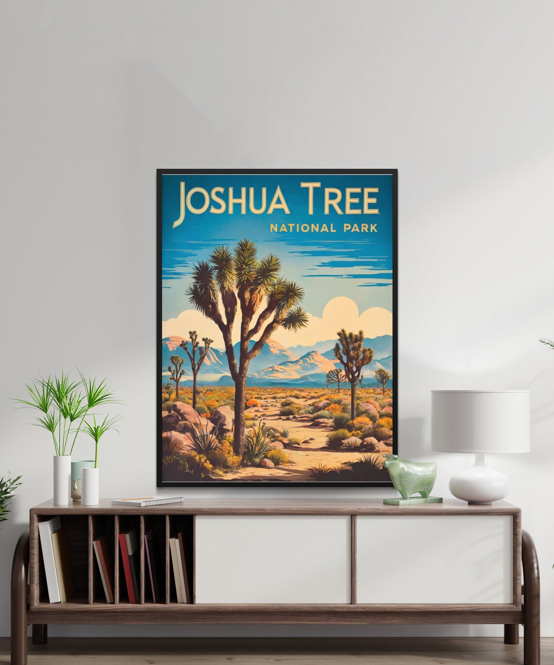 Joshua Tree Vintage Travel Poster, California Art Print - Image 2