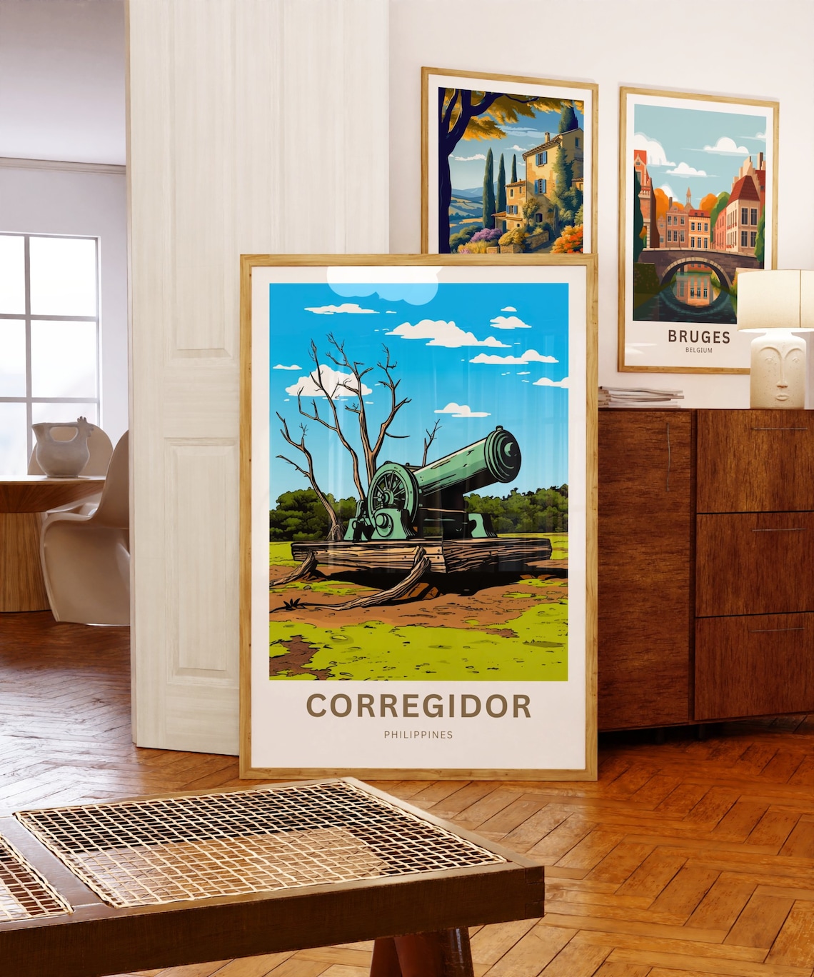 Corregidor Philippines Historic Cannon Battlefield Art Poster - Image 5