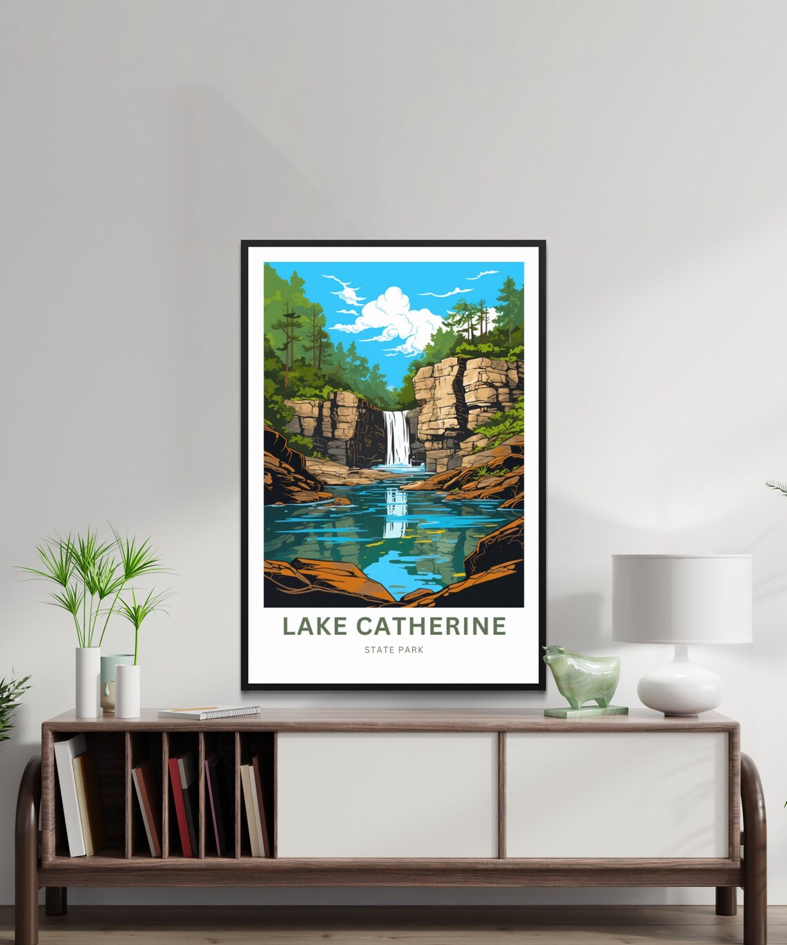Lake Catherine Travel Print, Arkansas State Park Poster - Image 2