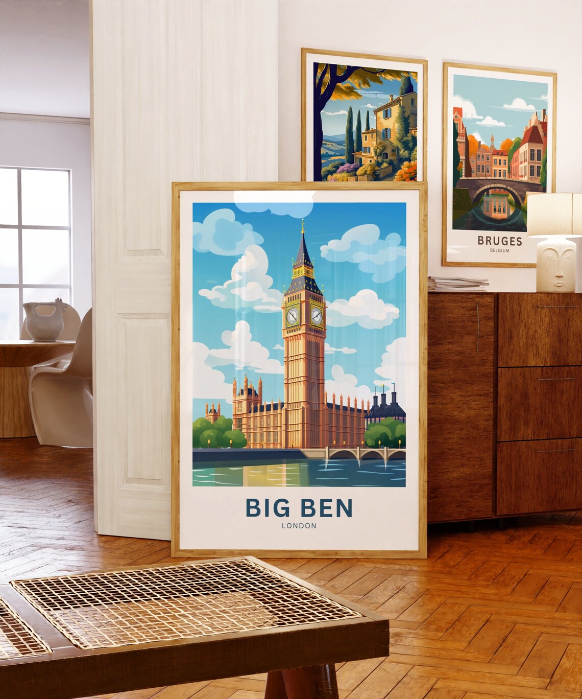 Big Ben Westminster Sunset Glow Thames London England Poster - Image 5