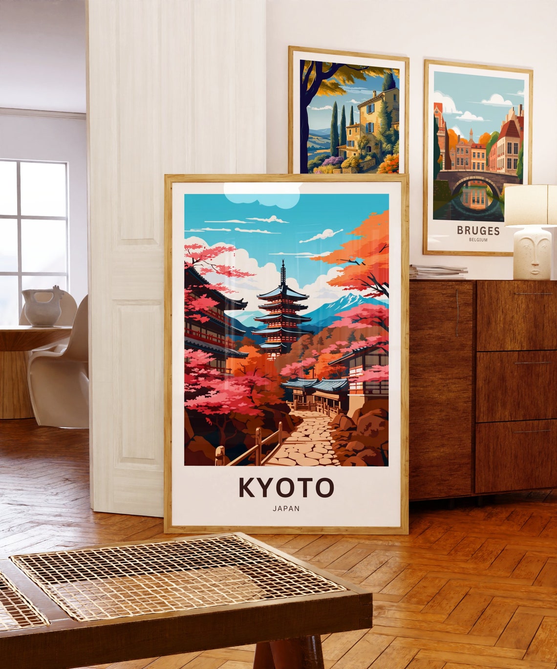 Orlando Florida Downtown Skyline Lake Palms Cityscape Travel Poster - Image 5