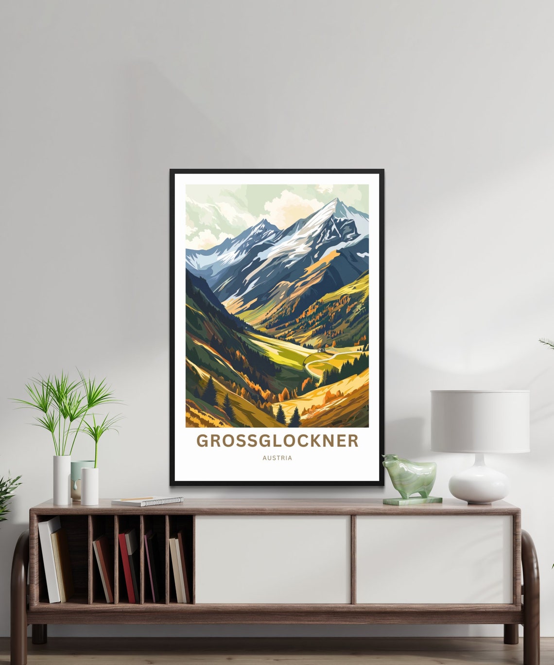 Grossglockner Austria Personalized Golden Autumn Valley Poster - Image 2