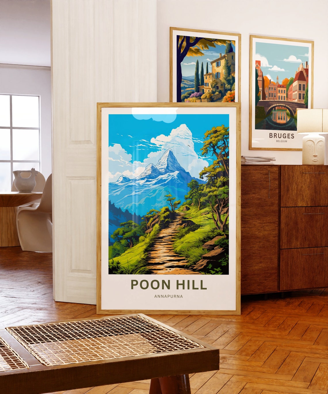 Poon Hill Annapurna Himalayan Trail Personalized Travel Poster - Image 5
