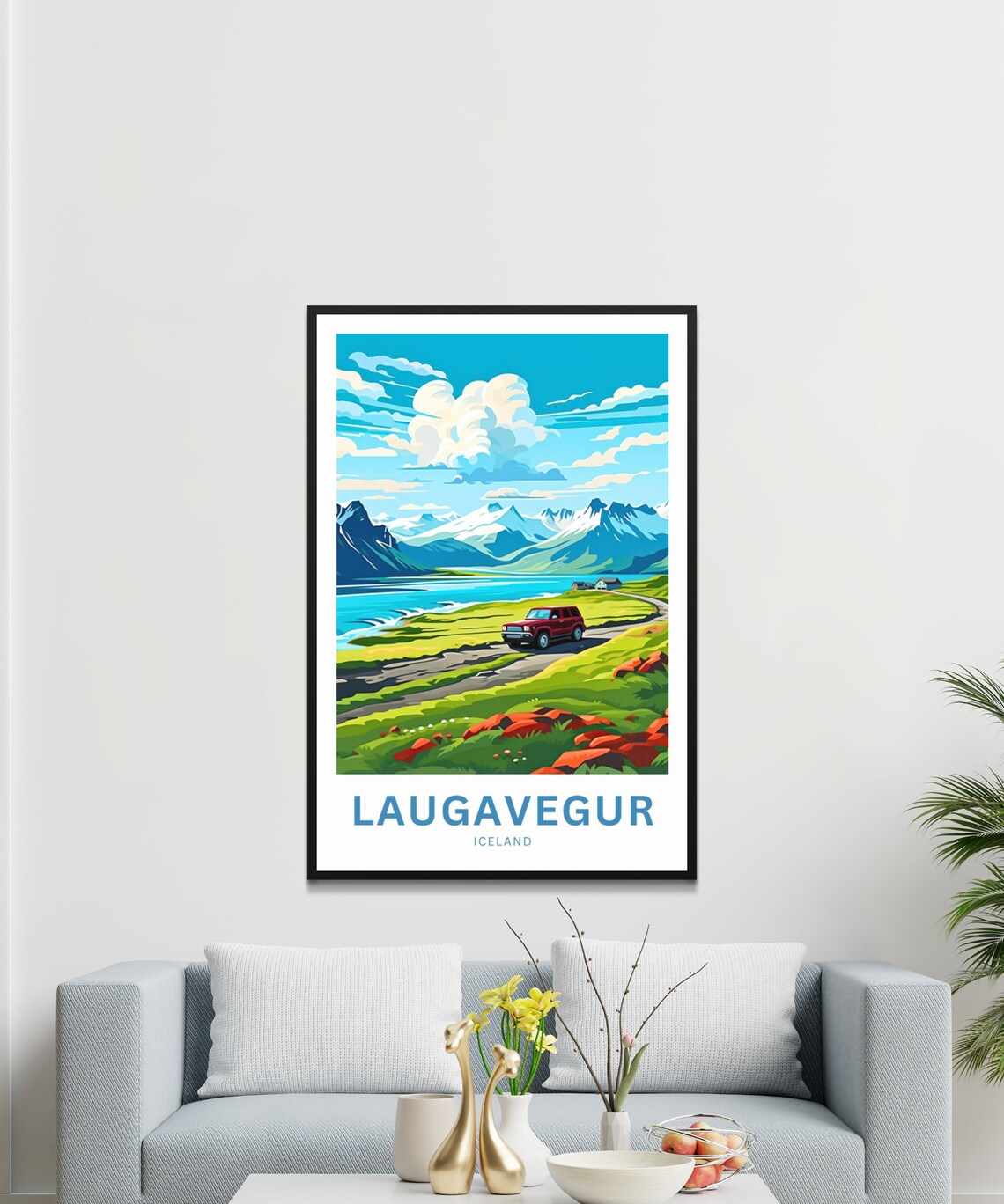 Laugavegur Iceland Personalized Highland Road Adventure Poster - Image 3