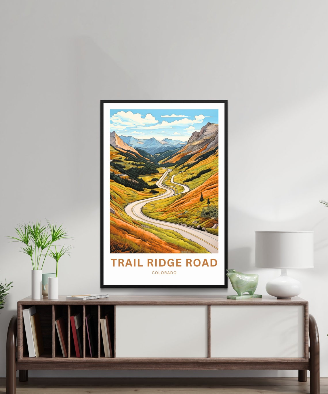 Trail Ridge Road Colorado Personalized Poster with Alpine Pass Drive - Image 2