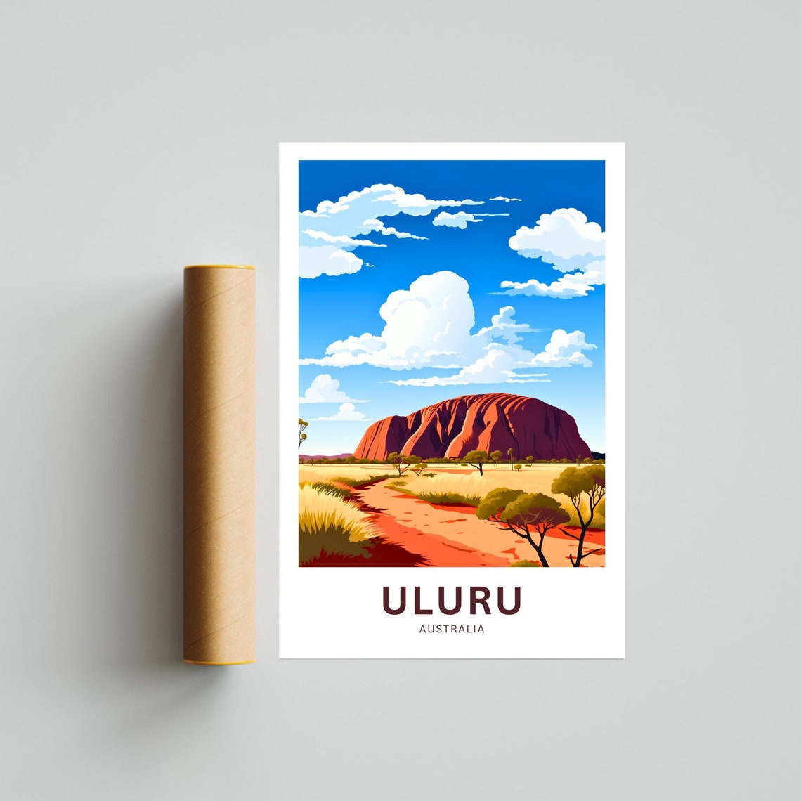 Uluru Ayers Rock Australia Red Desert Sacred Monolith Poster - Image 4