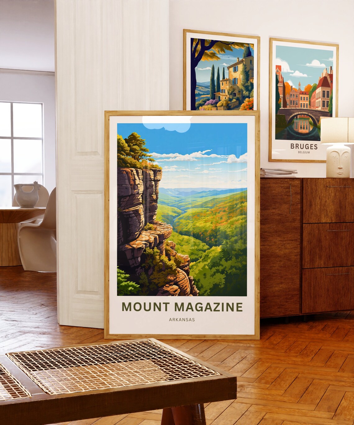 Mount Magazine Arkansas Grand Bluff Valley Overlook Travel Poster - Image 5