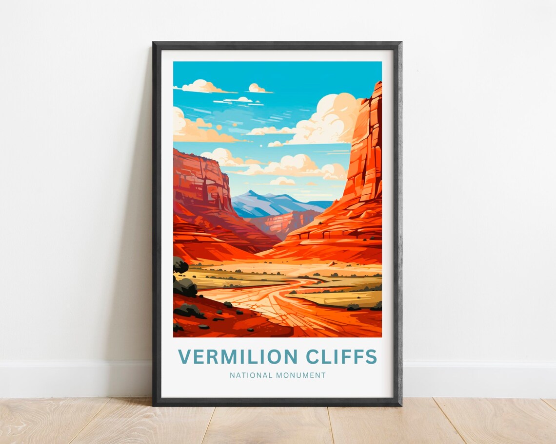 Vermilion Cliffs National Monument Red Rock Canyon Travel Poster