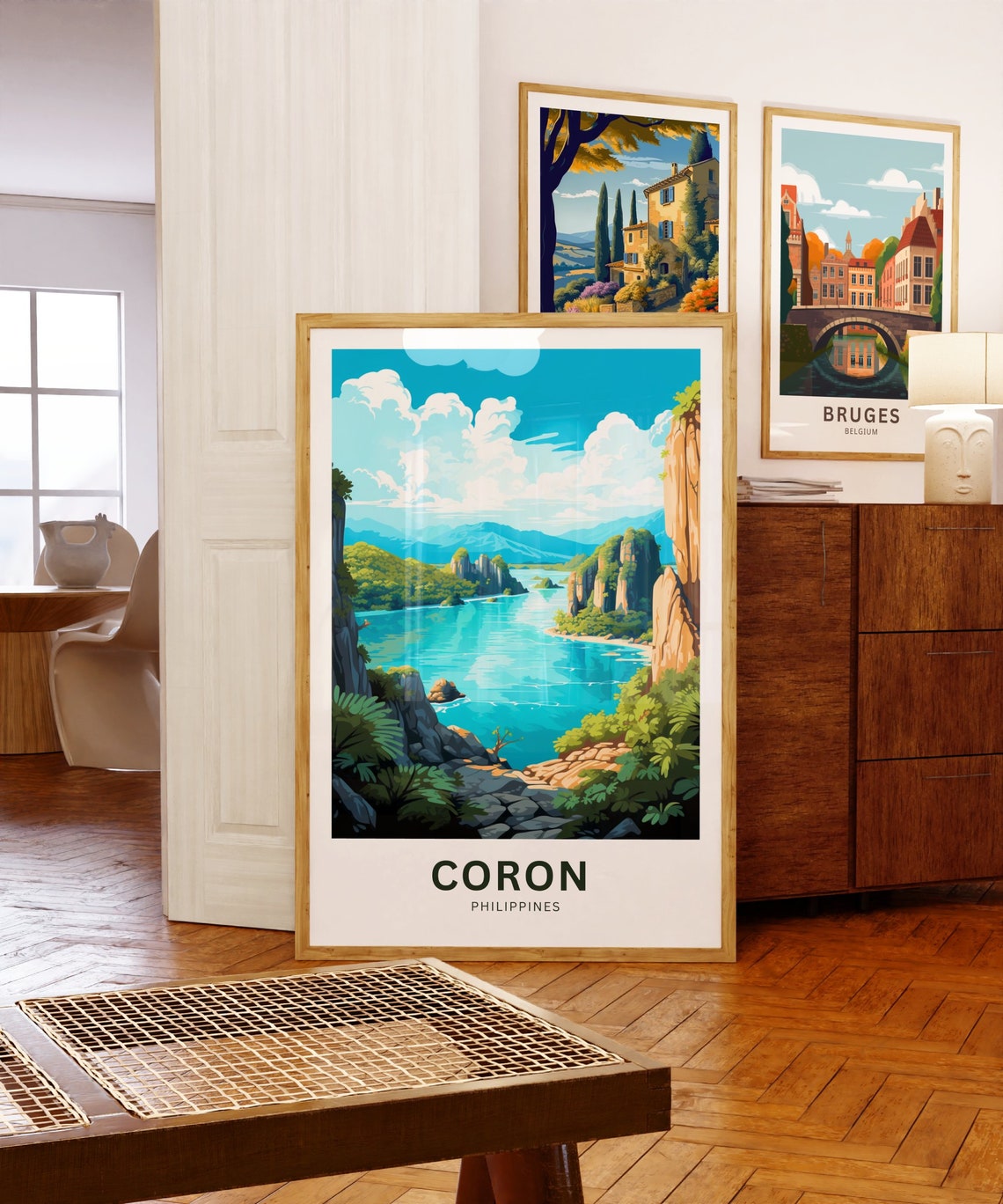 Coron Philippines Personalized Tropical Lagoon Travel Poster - Image 5
