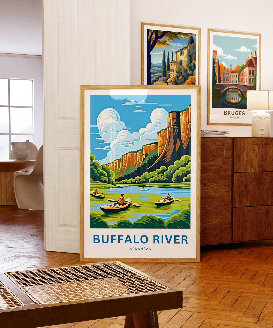 Personalized Buffalo River Travel Print Buffalo River Poster Arkansas Wall Art Framed Present Gift Arkansas Present - Image 5