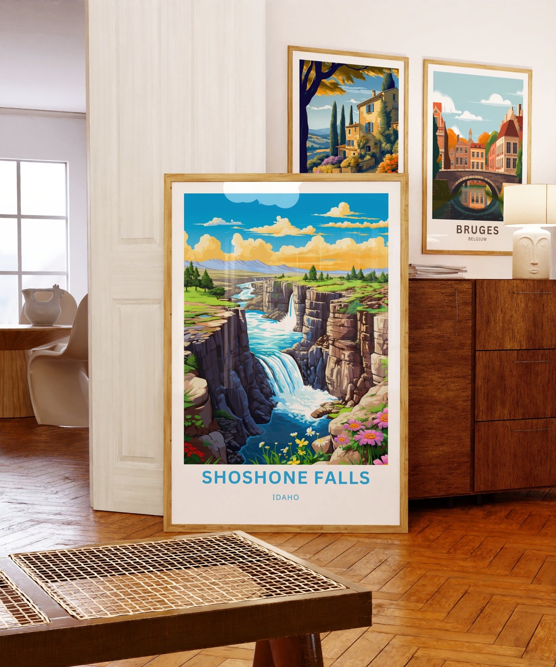 Shoshone Falls Idaho Canyon Waterfall River Gorge Travel Poster - Image 5