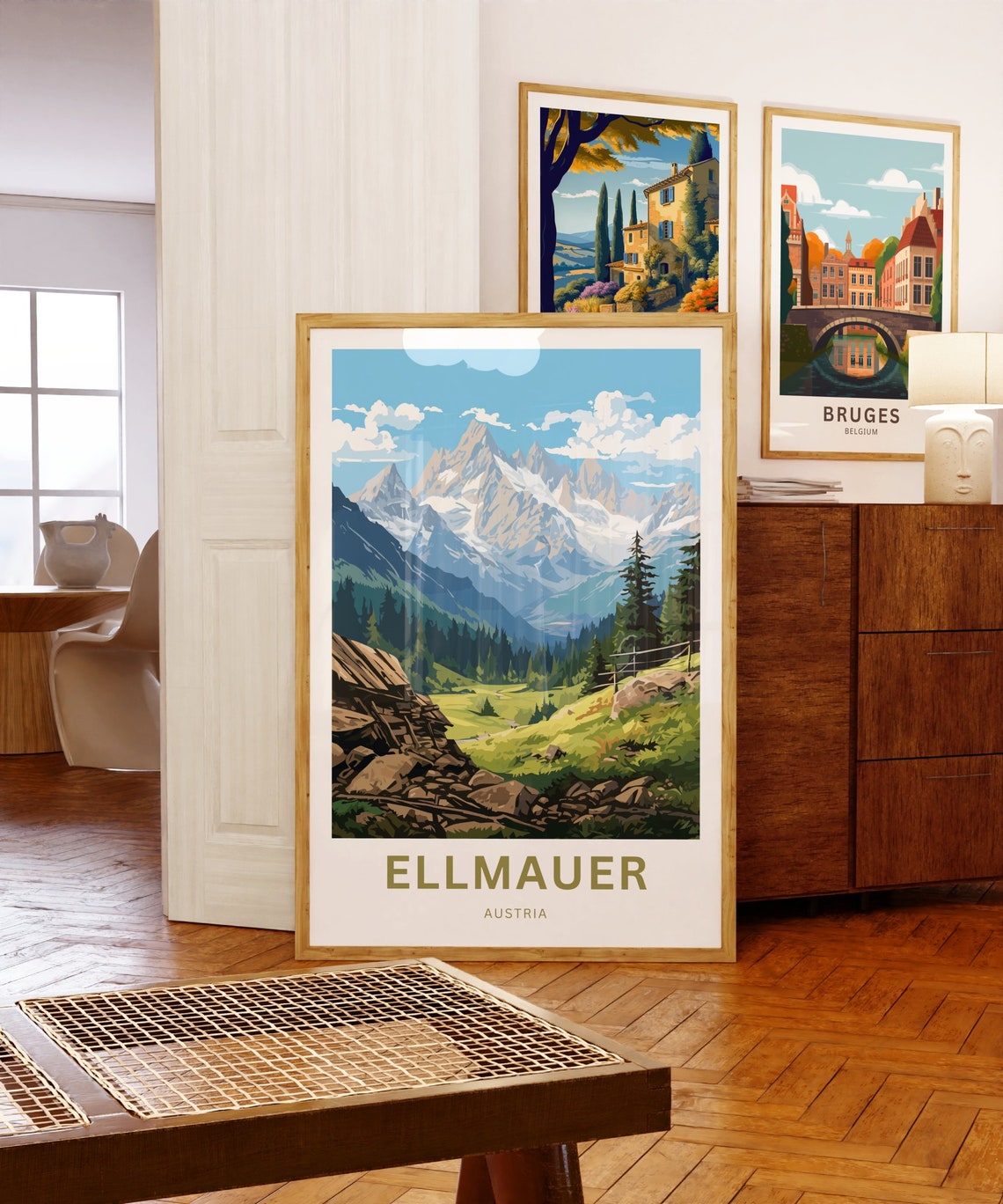 Personalized Ellmauer Austria Rocky Valley Mountain Trail Poster - Image 5