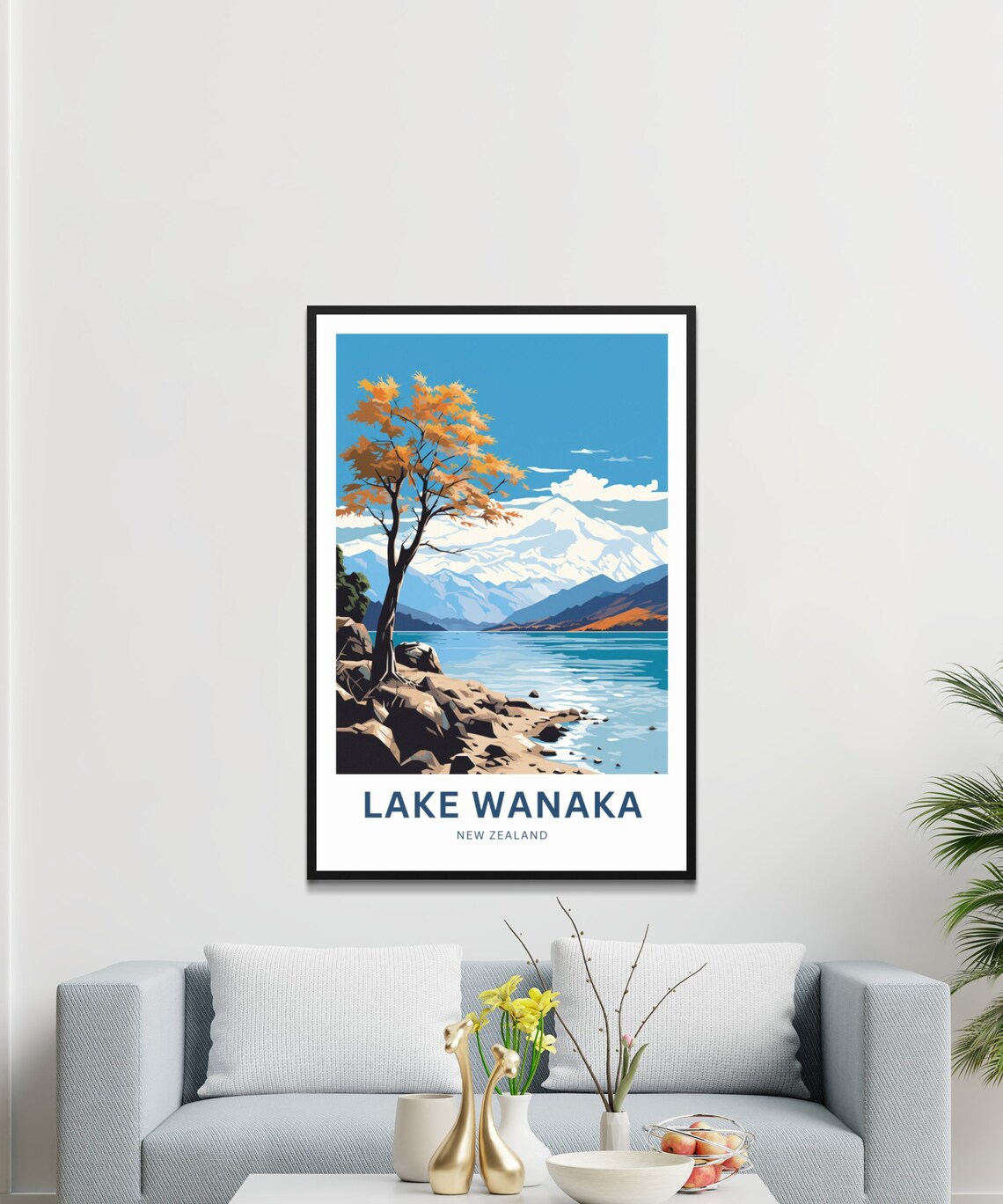 Wanaka Travel Poster, New Zealand Wall Art Print - Image 3