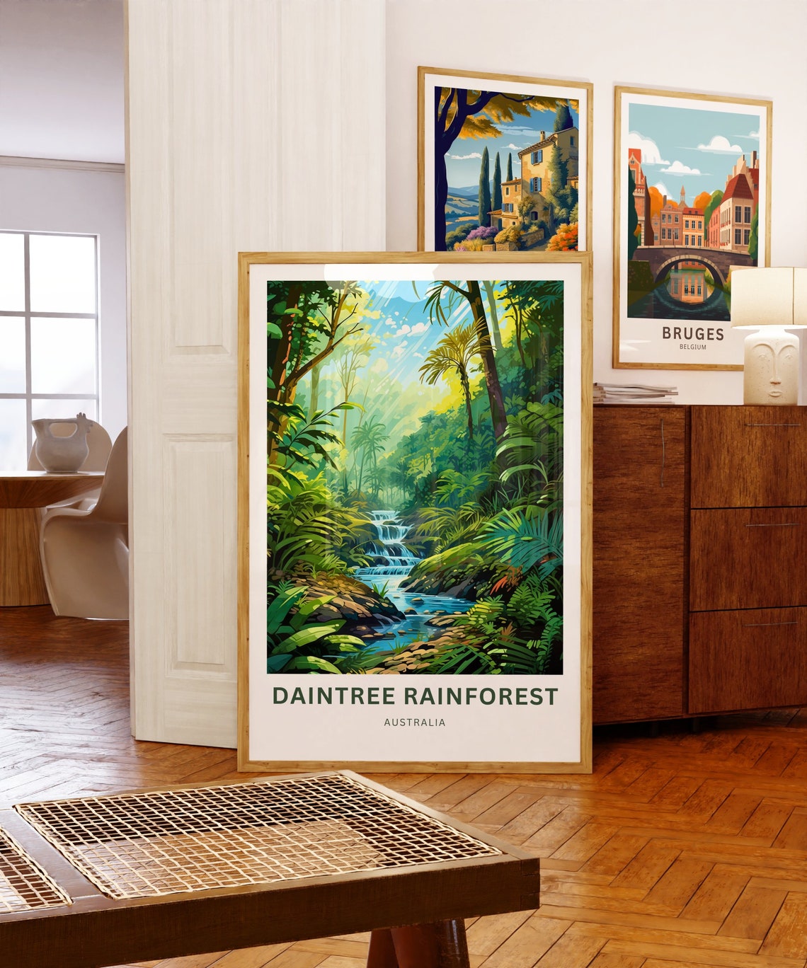 Daintree Rainforest Australia Jungle Waterfall Creek Travel Poster - Image 5