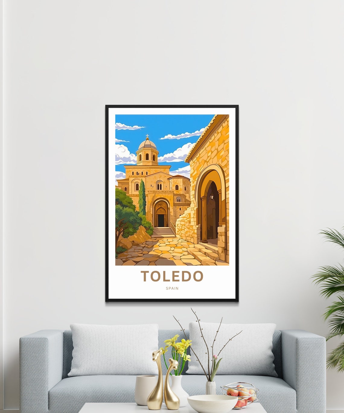 Personalized Toledo Spain Old Town Custom Gift Travel Poster - Image 3