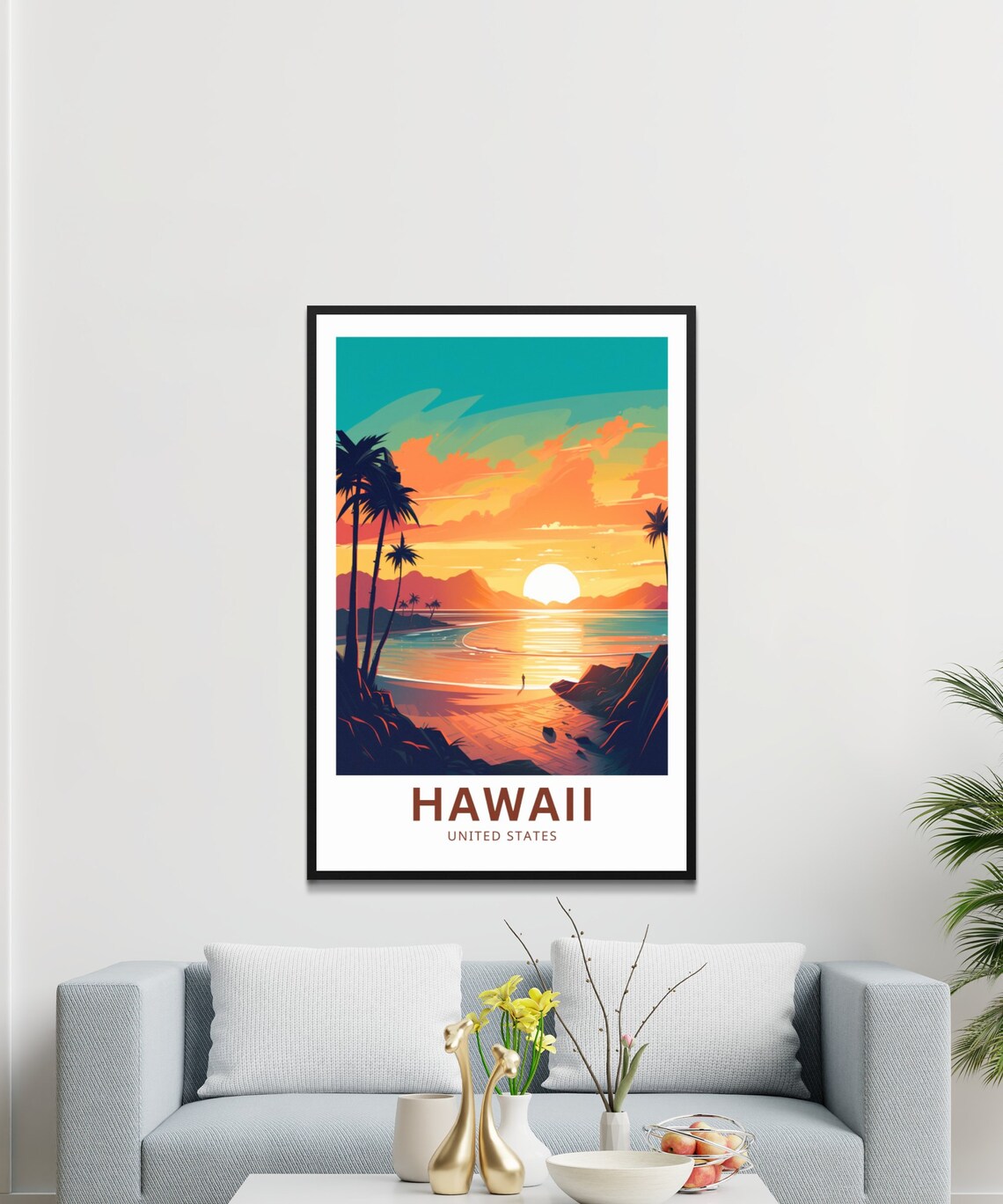 Hawaii Travel Poster, United States Wall Art - Image 3