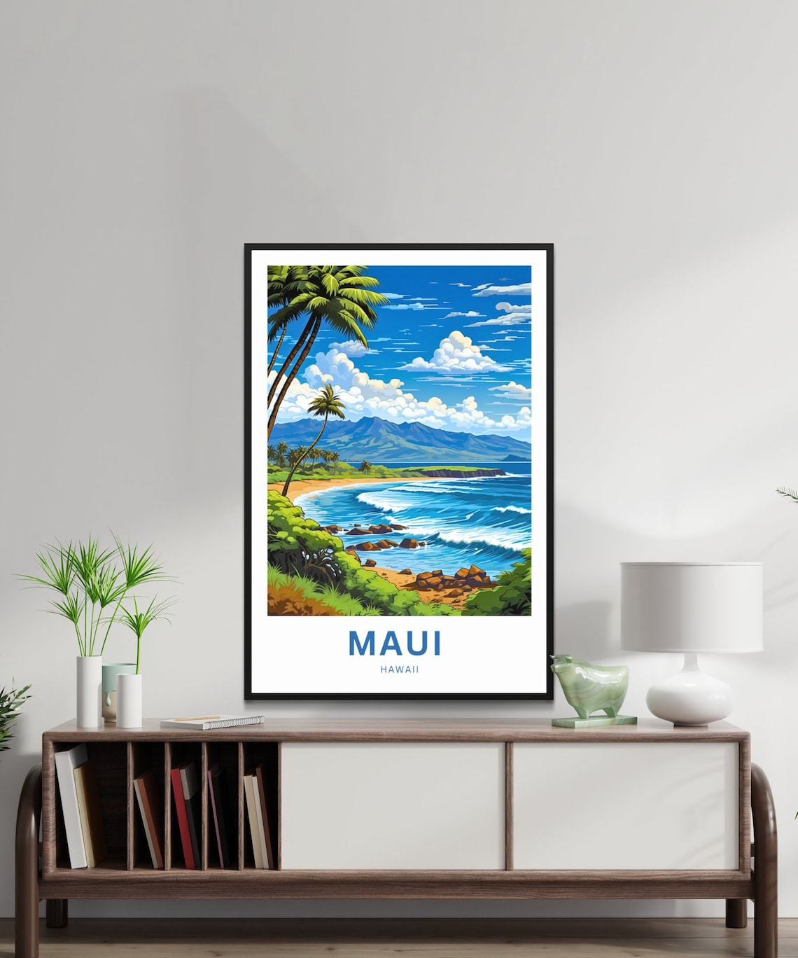 Personalized Maui Travel Poster, Hawaii Wall Art - Image 3