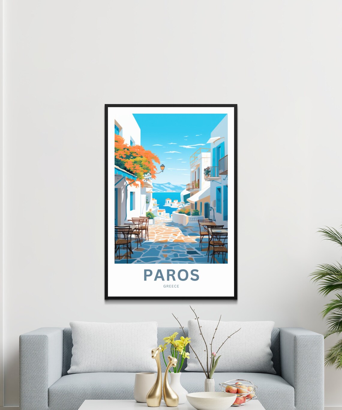 Personalized Paros Island Travel Poster, Greece - Image 3