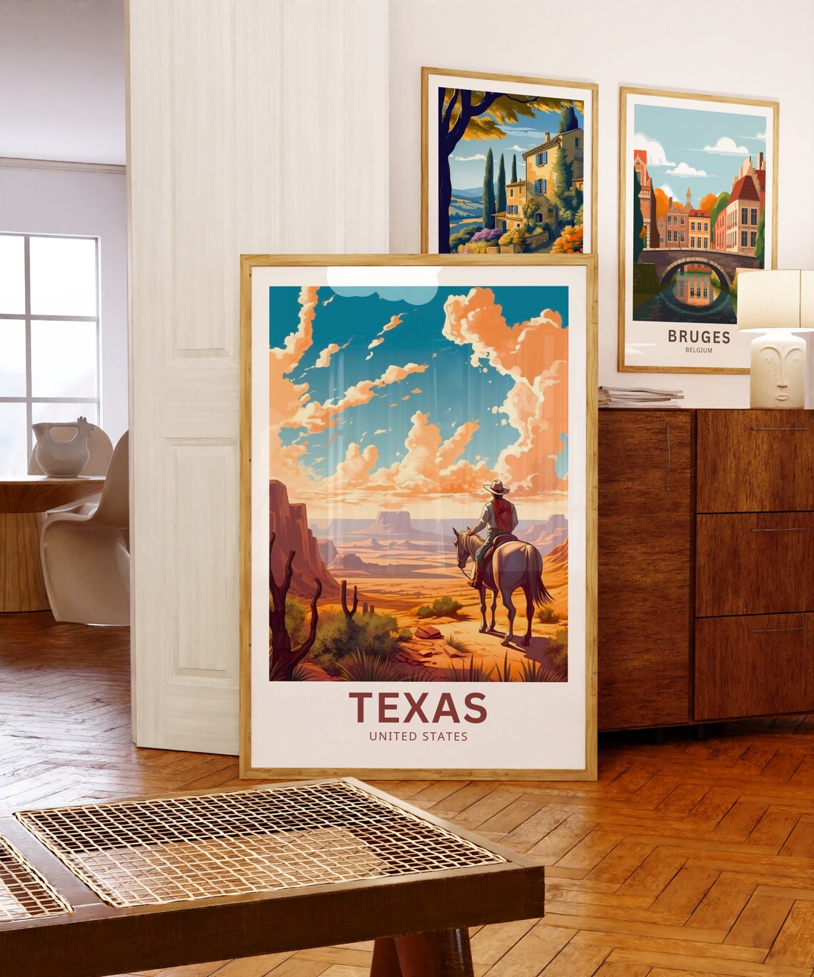 Texas Travel Poster, United States Wall Art Print - Image 5