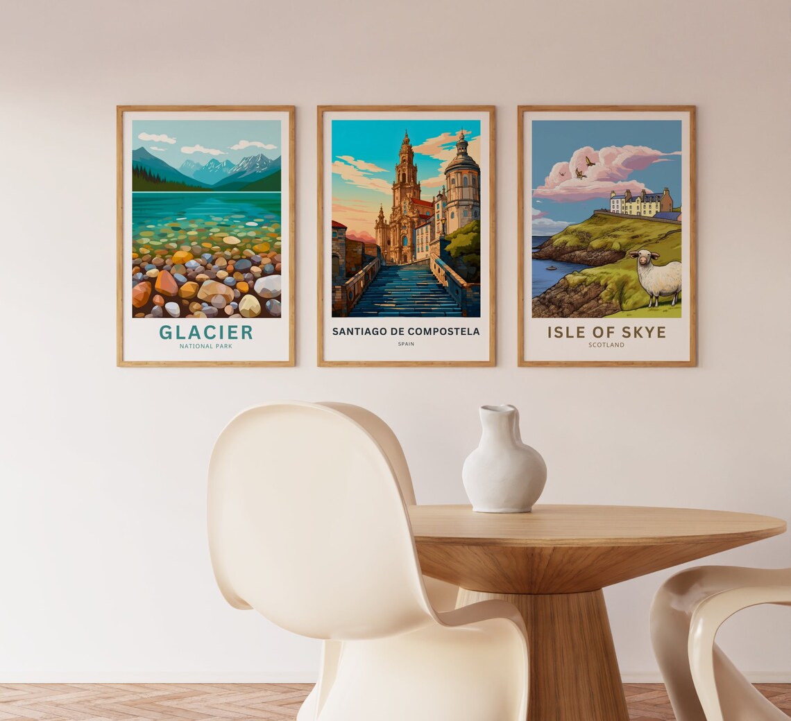 Personalized Santiago De Compostela Travel Poster - Image 2