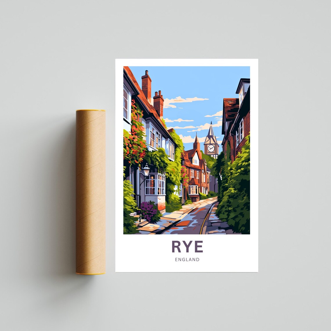 Rye Travel Poster, England Travel Art Print - Image 4