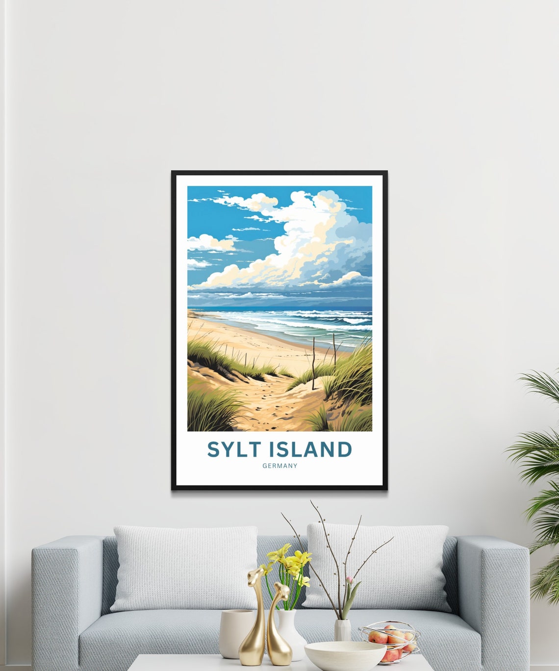 Sylt Island Germany Sandy Beach Path Dune Grass Travel Poster - Image 2
