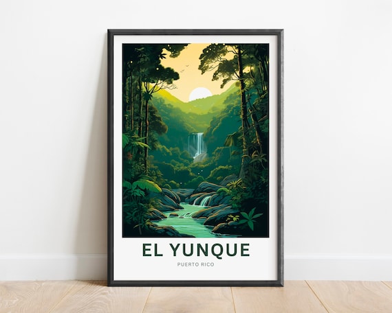 El Yunque National Forest Puerto Rico Travel Poster