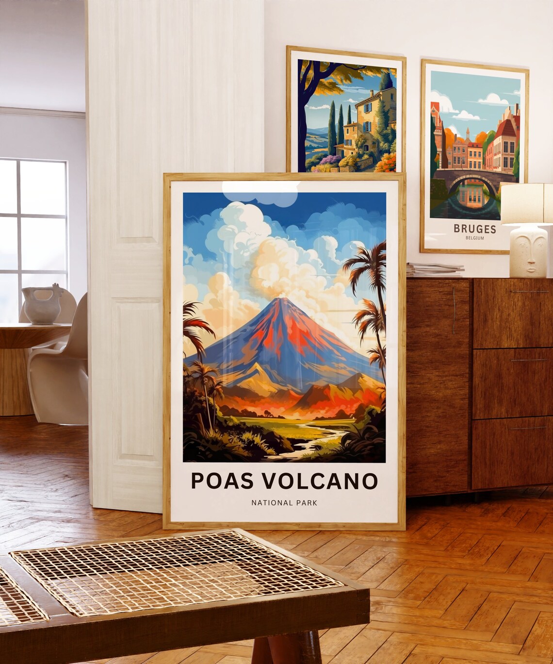 Poas Volcano National Park Fiery Crater Tropical Scene Travel Poster - Image 5