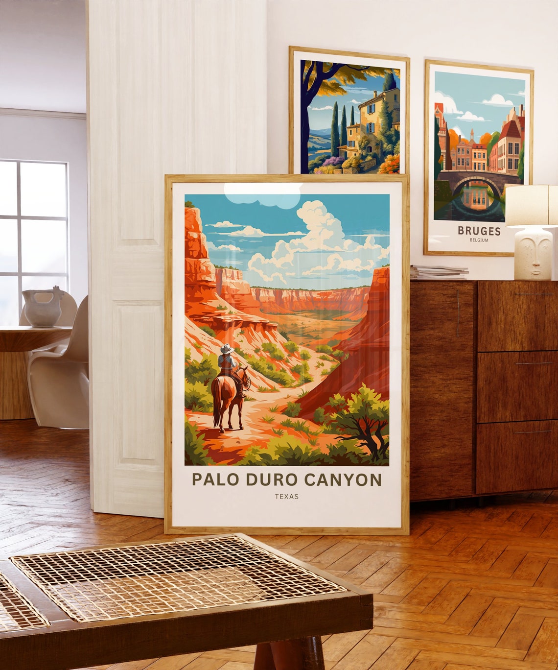 Personalized Palo Duro Canyon Texas Cowboy Horseback Trail Poster - Image 5