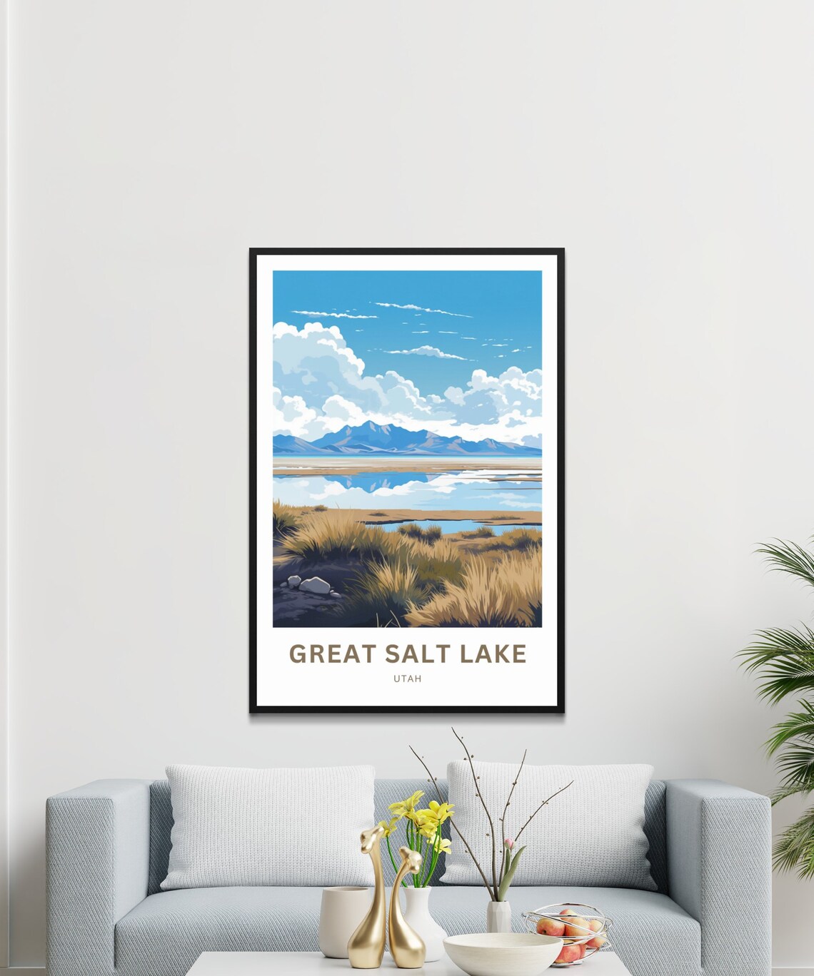 Great Salt Lake Travel Poster, Utah Wall Art - Image 3
