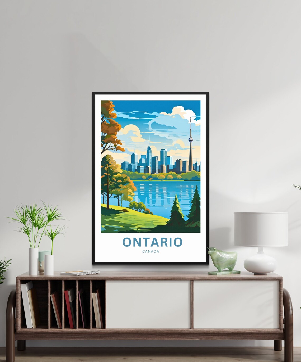 Ontario Canada Toronto Skyline Waterfront Park Travel Poster - Image 3