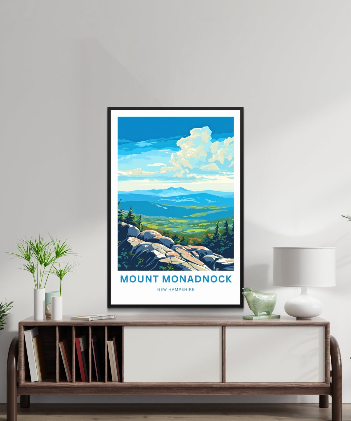 Personalized Mount Monadnock New Hampshire Summit Custom Poster - Image 2