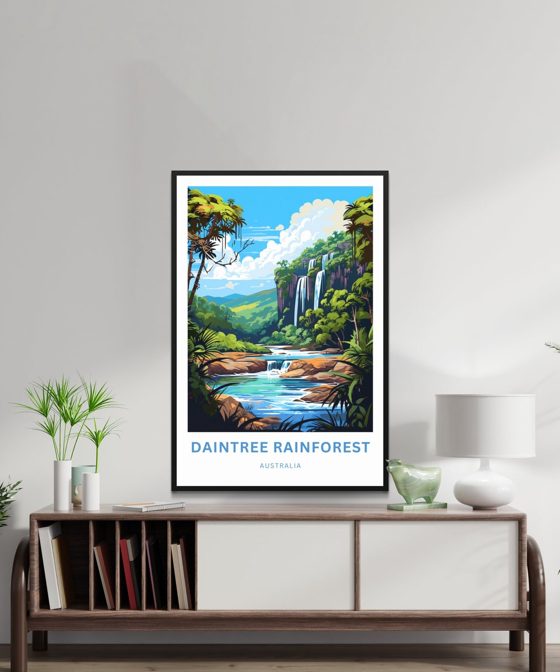 Daintree Rainforest Australia Falls Jungle River Travel Poster - Image 2