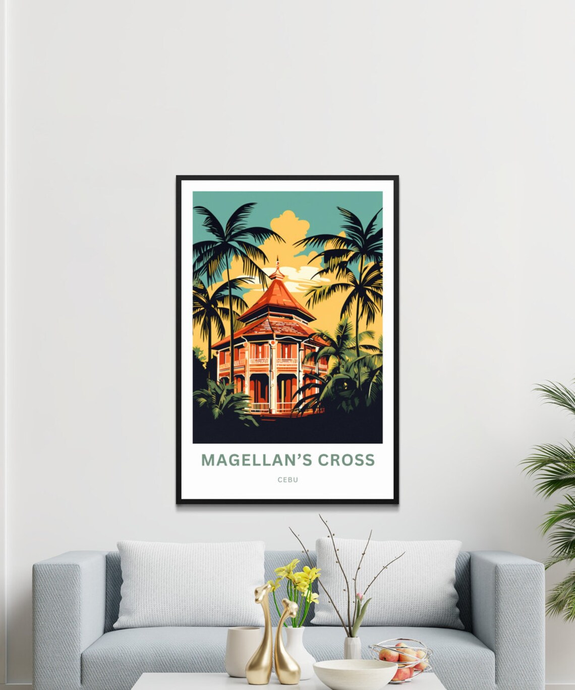 Magellan's Cross Travel Poster, Philippines Landmark - Image 3