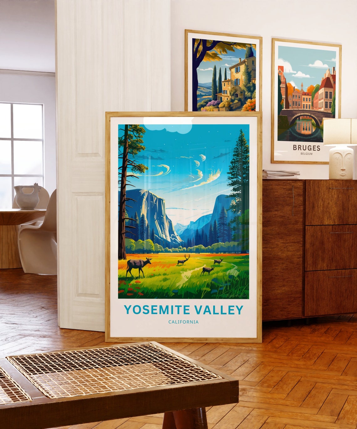 Personalized Yosemite Valley California Meadow Custom Travel Poster - Image 5