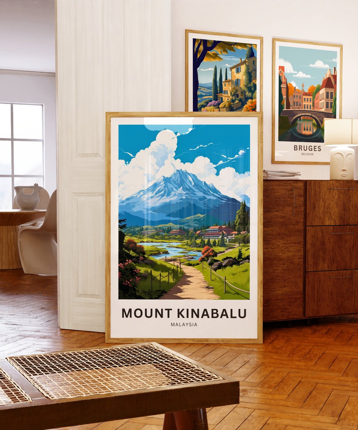 Mount Kinabalu Travel Poster, Malaysia Landscape - Image 5