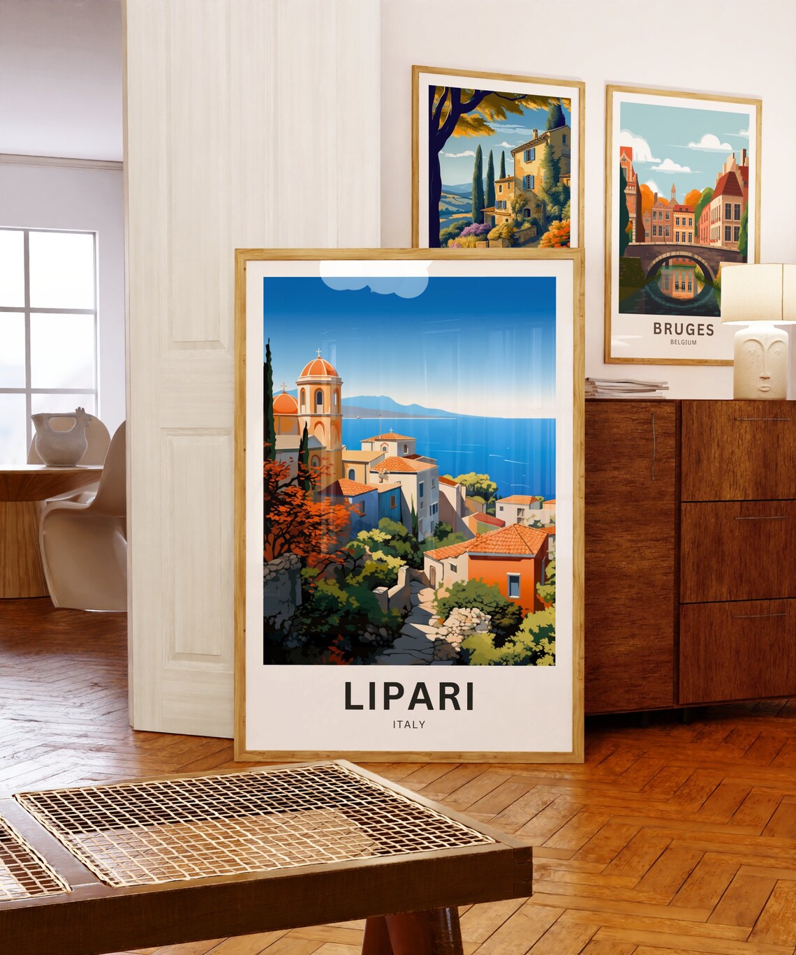 Lipari Travel Poster, Italy Place Art Print - Image 5