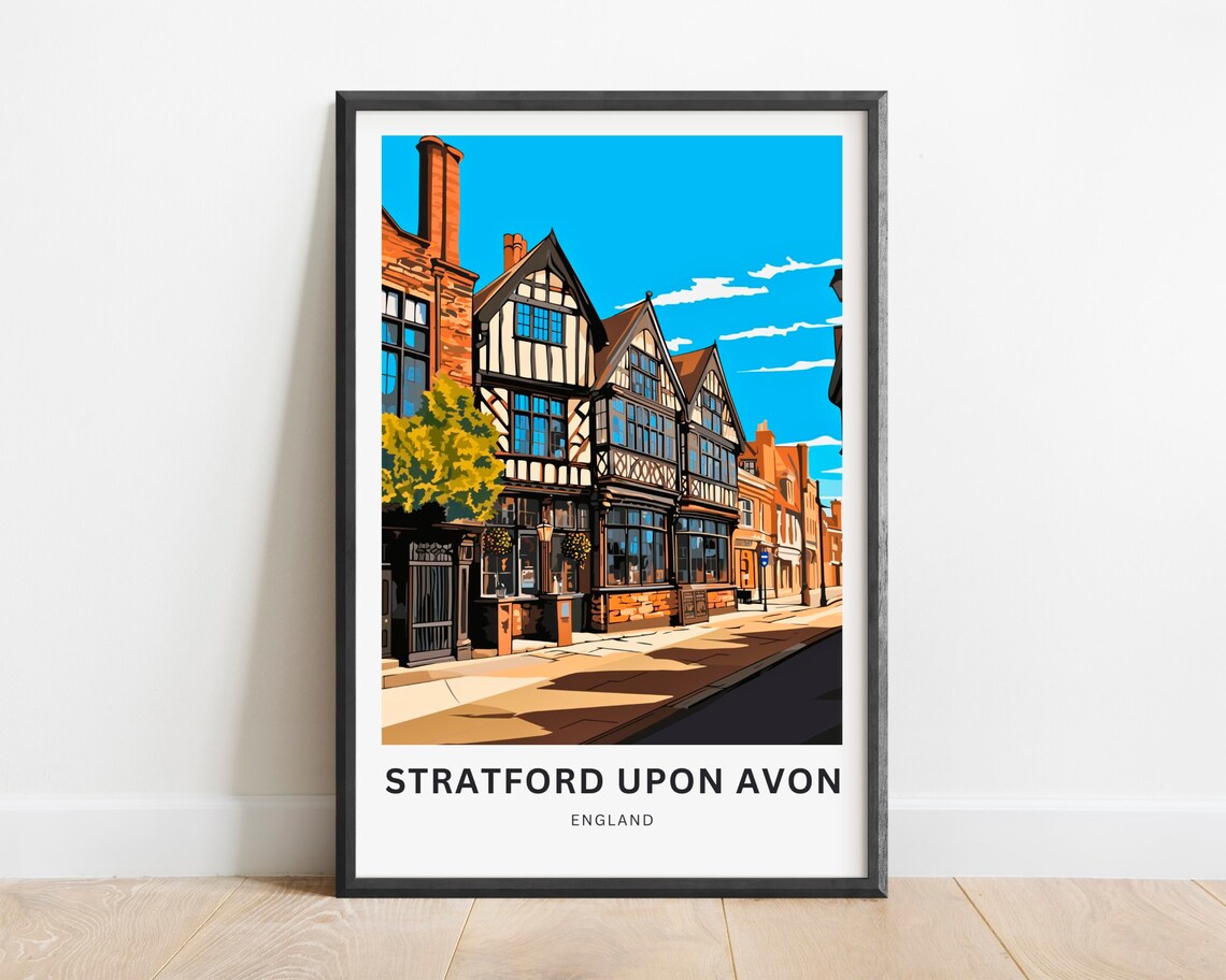 Stratford Upon Avon Travel Poster, England