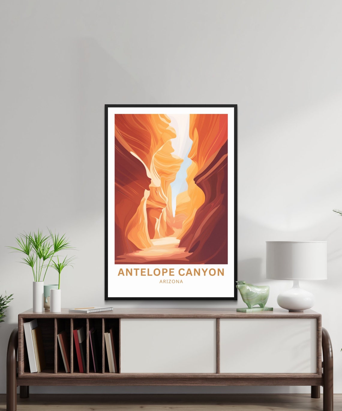 Personalized Antelope Canyon Travel Print Antelope Canyon Poster Arizona Wall Art Framed Present Gift Arizona Present - Image 2