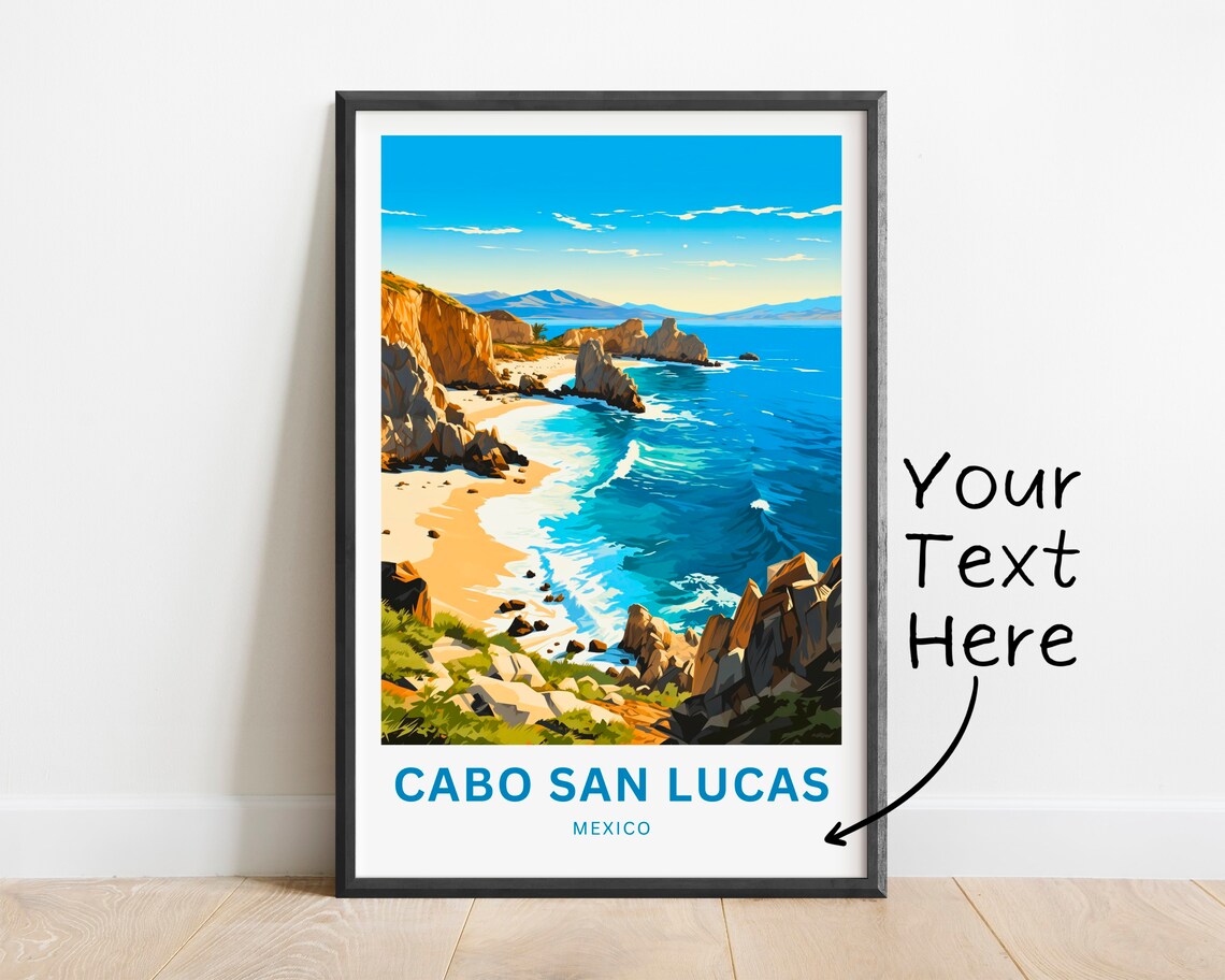 Cabo San Lucas Travel Poster, Baja California - Image 2
