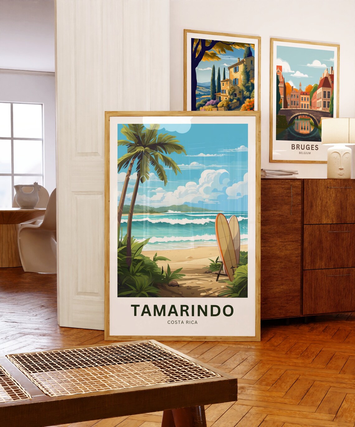 Tamarindo Costa Rica Surf Beach Palm Trees Personalized Poster - Image 5